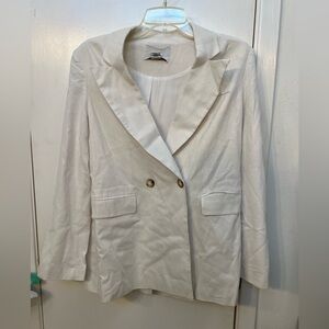 Halston Linen blend Blazer